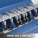 Електрическа комбинирана машина Vevor 520E за Биговане, перфорация и рязане 