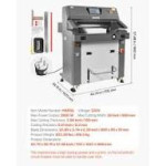 Професионална хидравлична гилотина Vevor 660 - ширина 660 мм., капацитет 800 листа